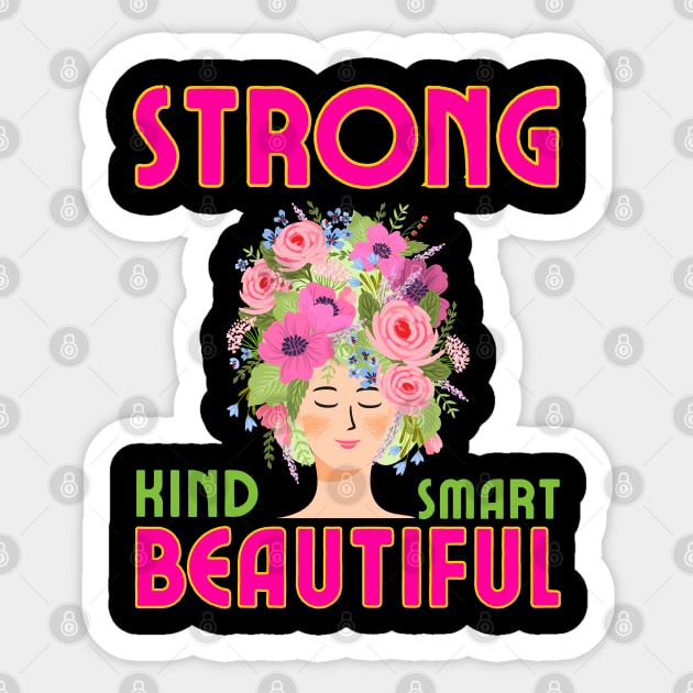 strong kind smart beautiful Sticker by Drawab Designs